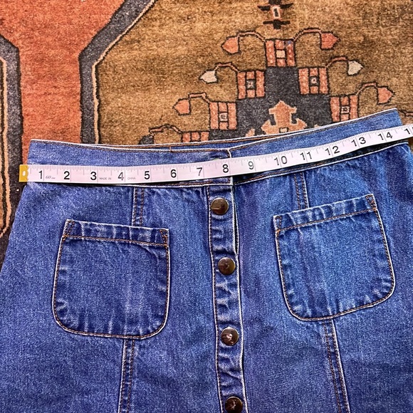 Urban Outfitters Button Down Denim Skirt Women’s Medium - Picture 5 of 7
